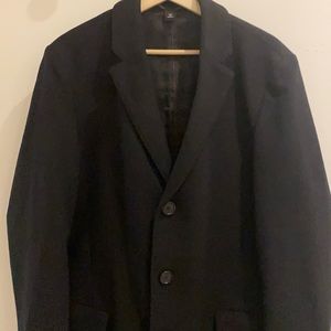 Hugo Boss Wool Cashmere Black Coat